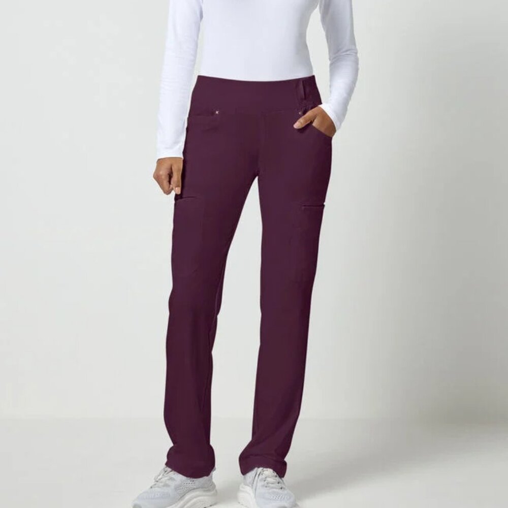 Cherokee Iflex Women’s Burgundy Wine Scrub Pants Size XL